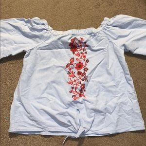 Floral off the shoulder top